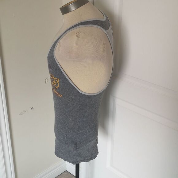 Adidas Ladies Racer Back Tank Top Medium Gray - Picture 3 of 16